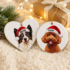 Custom Christmas Dog Ornament – Personalized Pet Photo Gift.