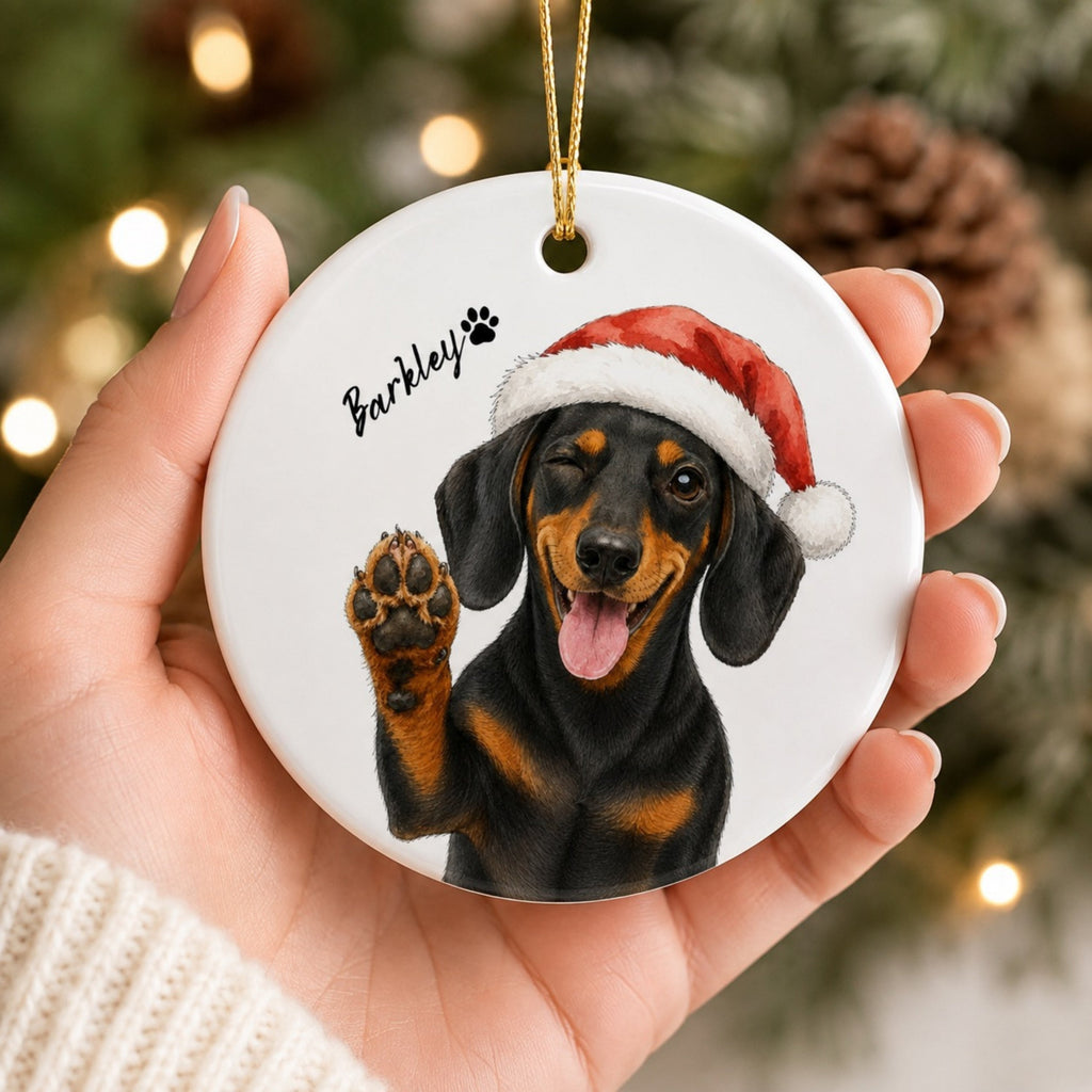Personalized Dog’s First Christmas Ornament – Custom Pet Photo