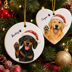 Personalized Dog’s First Christmas Ornament – Custom Pet Photo