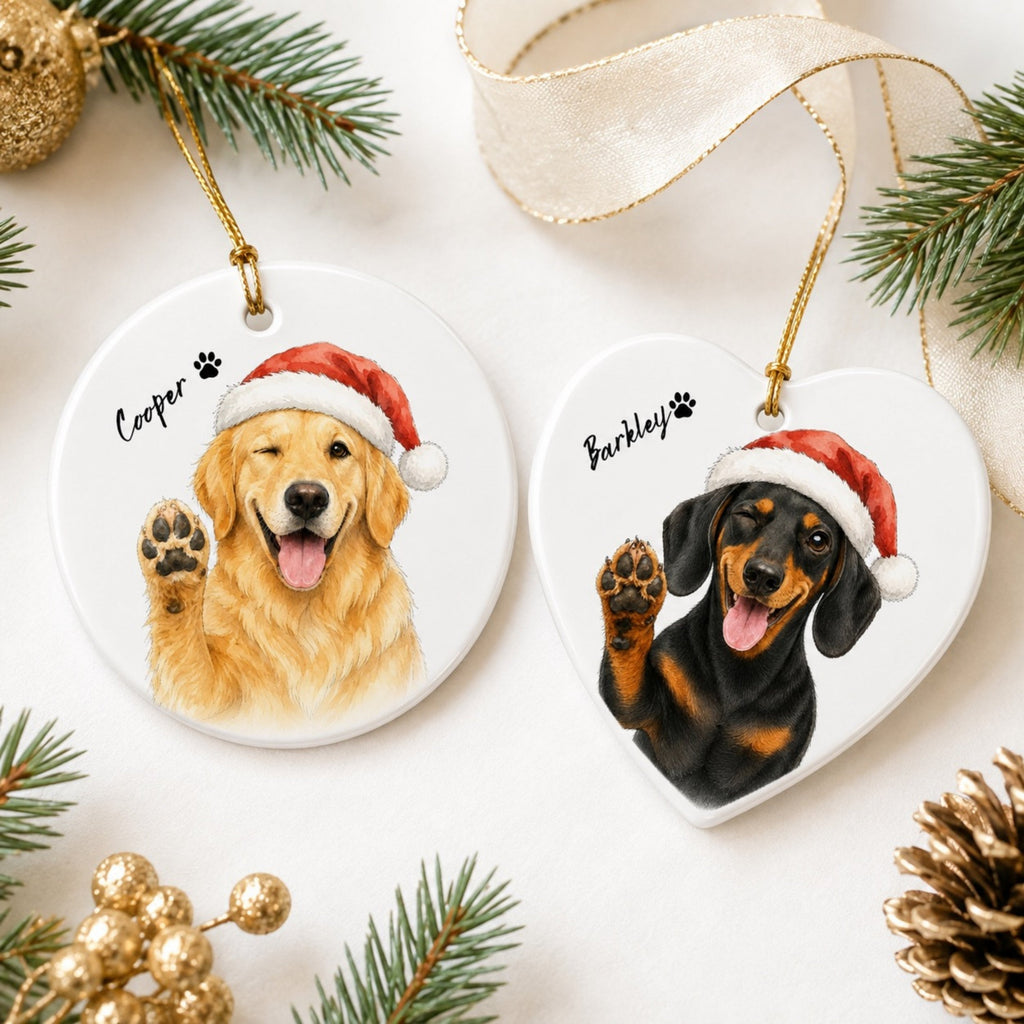 Personalized Dog’s First Christmas Ornament – Custom Pet Photo