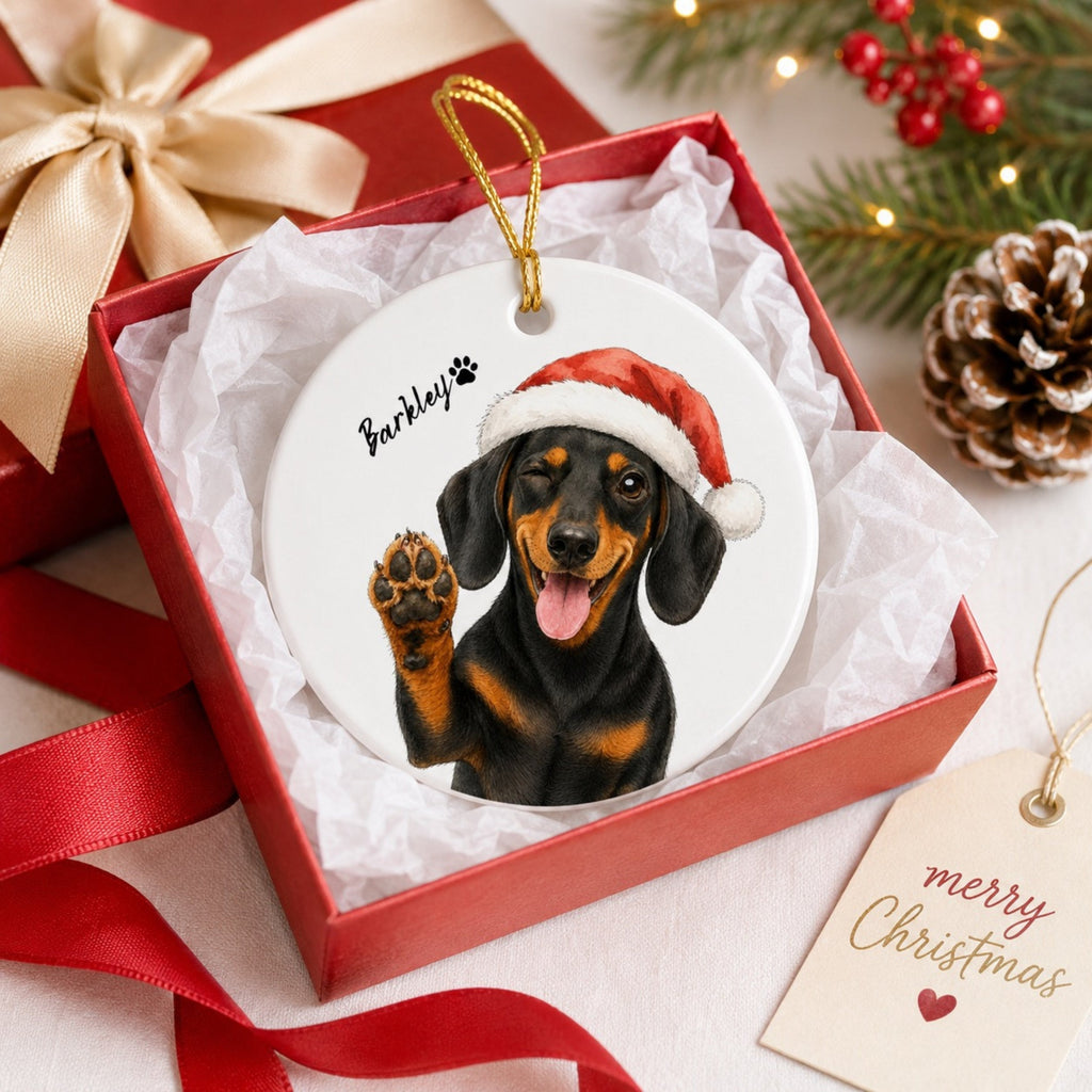 Personalized Dog’s First Christmas Ornament – Custom Pet Photo