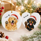 Personalized Dog’s First Christmas Ornament – Custom Pet Photo