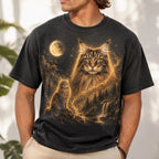 Custom Cat Shirt – Personalized Moon Portrait Tee.