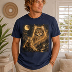 Custom Cat Shirt – Personalized Moon Portrait Tee.