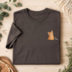 Custom Cat Shirt – Personalized Watercolor Pet Portrait.
