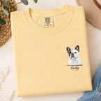 Custom Dog Portrait Shirt – Personalized Sketch Tee.