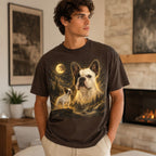 Custom Dog Shirt – Personalized Moon Pet Portrait T-Shirt.