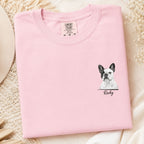 Custom Dog Portrait Shirt – Personalized Sketch Tee.