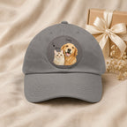Custom Two Pet Hat – Personalized Dog & Cat Portrait Cap.