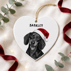 Custom Pet Christmas Ornament – Personalized Cat or Dog Portrait.