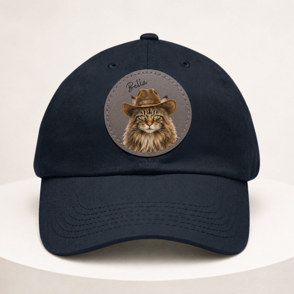 Custom Western Cat Hat – Personalized Pet Portrait Patch.