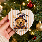 Dog’s First Halloween Ornament – Personalized Puppy Photo Gift.