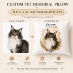 Custom Watercolor Pet Memorial Pillow – Personalized Pet Loss Gift