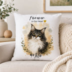 Custom Watercolor Pet Memorial Pillow – Personalized Pet Loss Gift