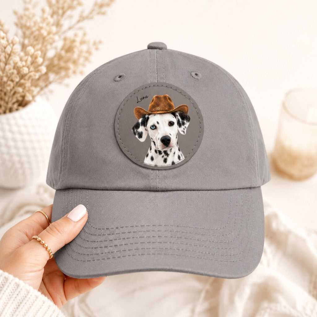 Custom Western Dog Hat – Personalized Pet Portrait Patch.